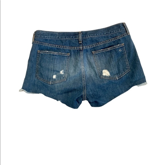 rag and bone distressed denim shorts size 28 - Picture 2 of 2